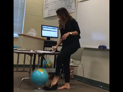 Classroom | Candid Teacher Feet in Heels #3