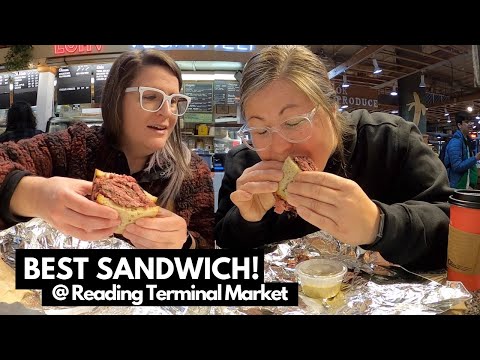 THE BEST SANDWICH at Reading Terminal Market! This FOOD TOUR Is The Perfect Layover in Philly!