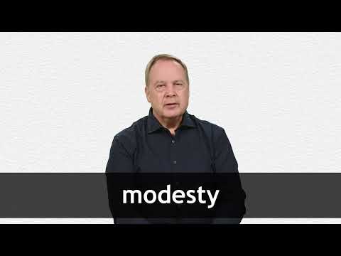 How to pronounce MODESTY in American English