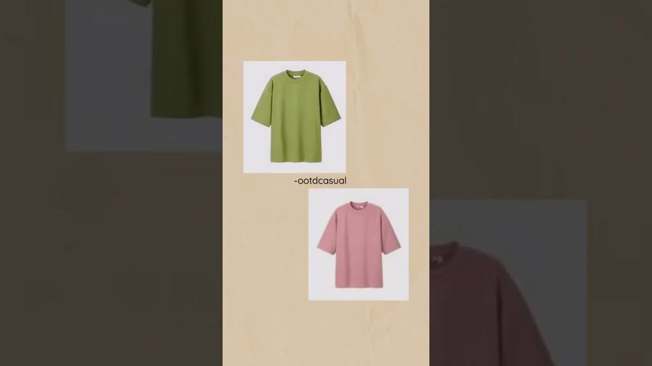 T-shirt Oversized | Kaos Polos Oversized #racunshopee #outfitideas #ootdkekinian #kaosoversize