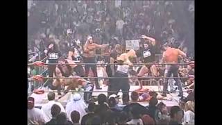 Stings Army attacks the nWo (WCW Nitro 13/10/1997)