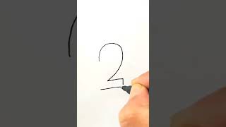How to Draw Number Two 2D