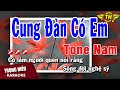 Karaoke Cung Đàn Có Em Tone Nam Nhạc Sống Trọng Hiếu