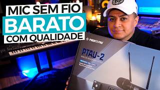 TESTANDO MICROFONE SEM FIO PHENYX PRO PTAU-2 (REVIEW) BOM E BARATO