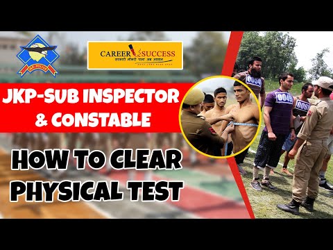 JKP-Sub Inspector and Constable || How To Clear Physical Test | Tips and Techniques