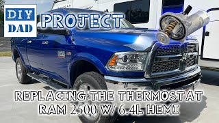 Replacing the Thermostat on a 6.4L Hemi V8 in a 2018 Ram 2500HD