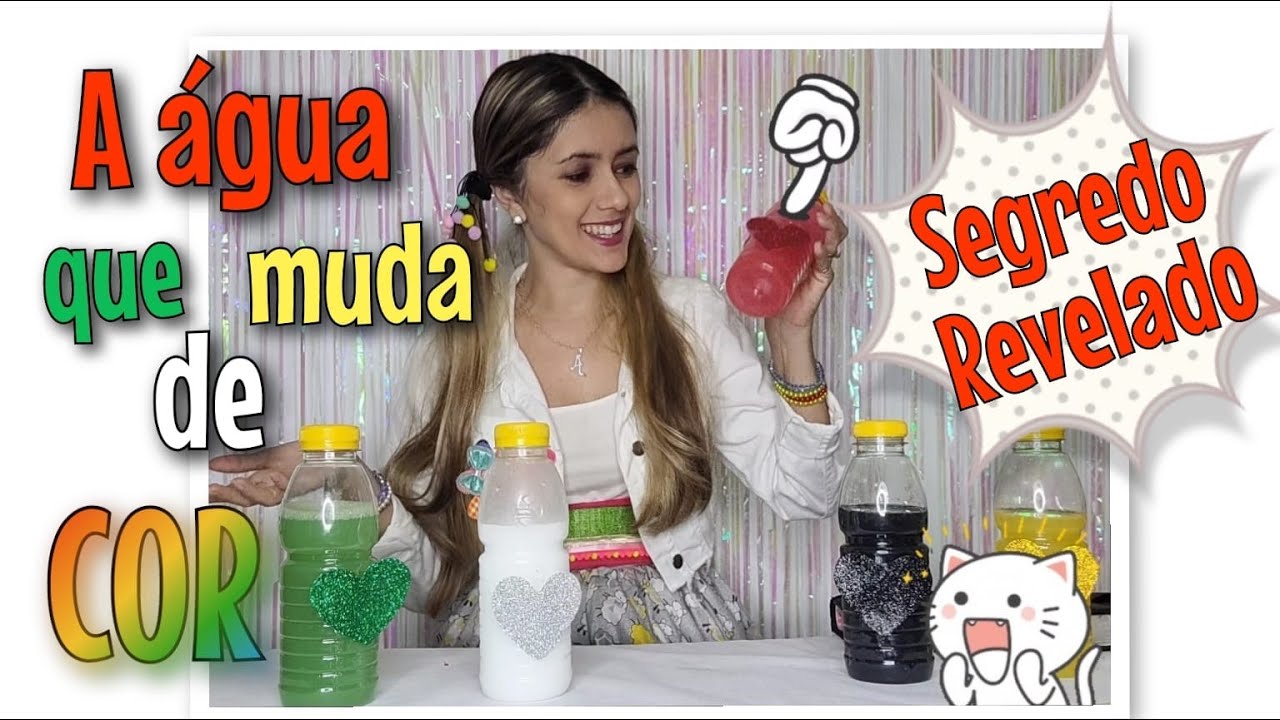 Como fazer a água mudar de cor - Com a Tia Aline