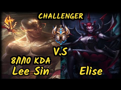 SevenArmy (LEE SIN) vs ELISE - 8/1/10 KDA JUNGLE CHALLENGER GAMEPLAY - EUW