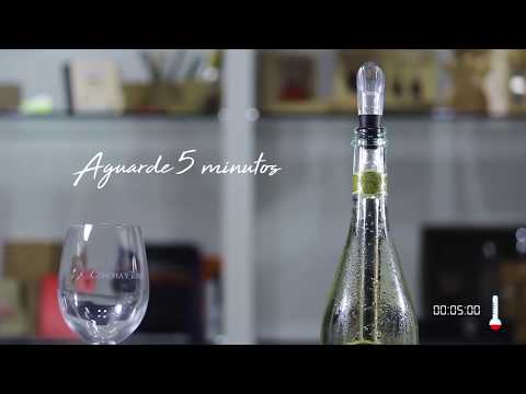 Video sobre o produto: Bastão para vinhos personalizado - KB016