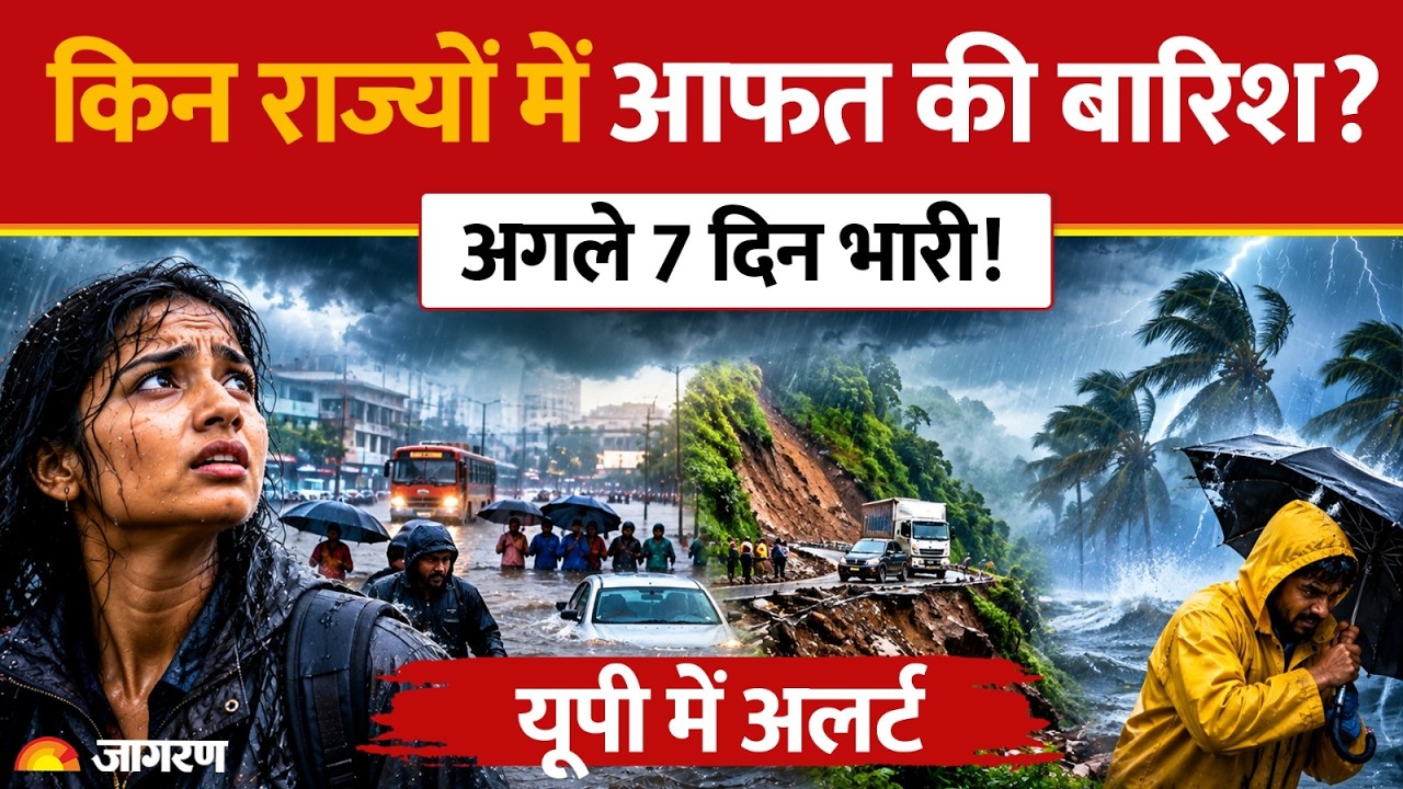 Weather Update Today: किन राज्यों में आफत की बारिश? अगले 7 दिन भारी! |UP Alert | IMD | Hindi News