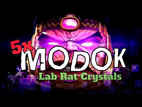 5X Lab Rat Crystals!!! FGMC for Modok!!! Can the Featured 5-Star Luck Continues?! - MCOC