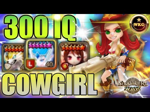 300 IQ COWGIRL TEAM NO MORE NAT5 - Summoners War