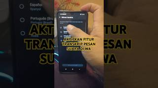 Download lagu Cara Aktifkan Fitur Transkrip Pesan Suara di WA | Ubah Voice Note jadi Teks ! #tutorial mp3