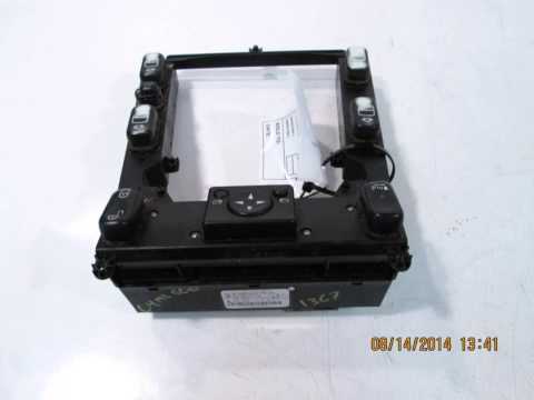 2004 Mercedes ML500 Power Window / Control MASTER SWITCH NIQ 1638207010 - mbiparts.com Used O... OEM