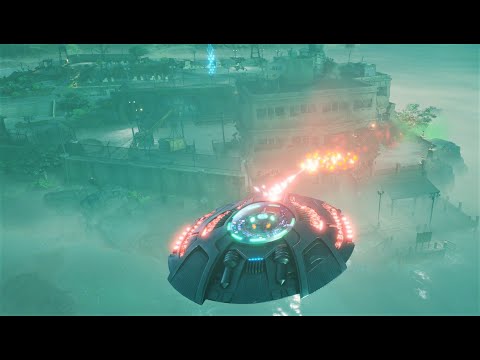 Alien Destroys KGB Base on Alcatraz - Destroy All Humans 2 - Reprobed 1440p