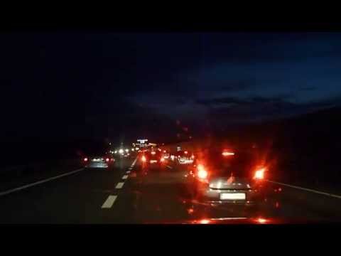 Powroty z wakacji - Mega korek na A2