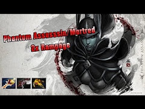 Awesome 2x Rampage Dota 2 - Phantom Assassin / Mortred - [1080p]