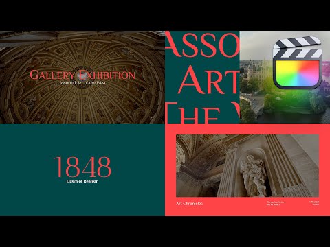 Gallery Exhibition Modular Template for Final Cut Pro — MotionVFX