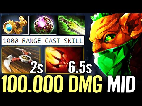 🔥 100.000 DMG Bounty Hunter MID — WTF 1000 Cast Range Shukiren + EB Dagon Magic Burst Dota 2 Pro