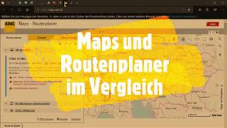 Maps und Routenplaner im Vergleich