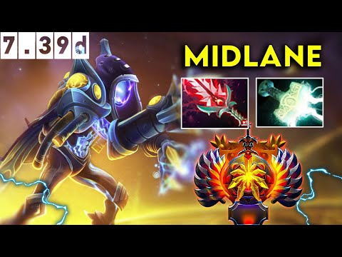 Arc Warden Immortal Midlane - Dota 2 patch 7.39d Pro pub Gameplay