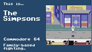 This is the Simpsons for the Commodore 64