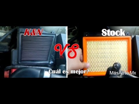 MásAuto Mx - Comparación Filtros de Aire K&N vs. Stock