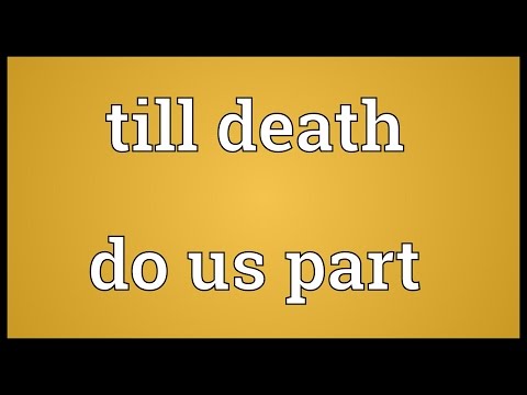 Till death do us part Meaning