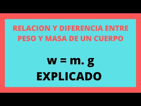 masa y peso diferencia fuerza, gravedad 2022