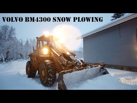 Volvo BM4300 snow plowing 2021