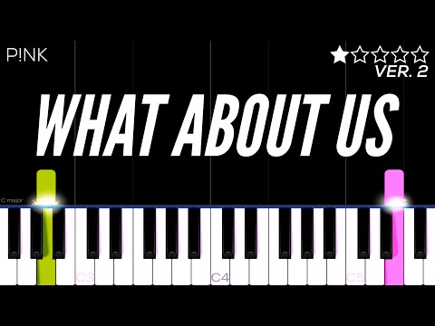 P!NK - What About Us | EASY Piano Tutorial