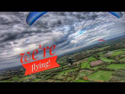 We're Flying! Chasecam Paramotor Footage