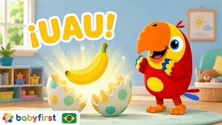 Larry Ovos Surpresa | Frutas, Veículos e Palavras para Bebês | Aprender Vocabulário | BabyFirst