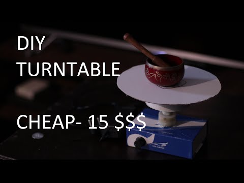 DIY Turntable for 360 Product Photography and 360 Video || Cheap and easy. || Parts in description