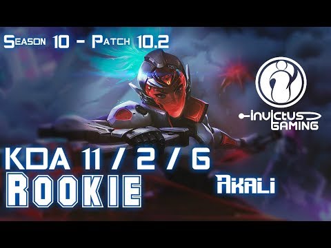 IG Rookie AKALI vs TALON Mid - Patch 10.2 KR Ranked