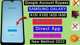 Samsung A10/A20/A30/A50/A70 FRP Bypass Remove Google Account Lock Android 10/11 New Method 2022