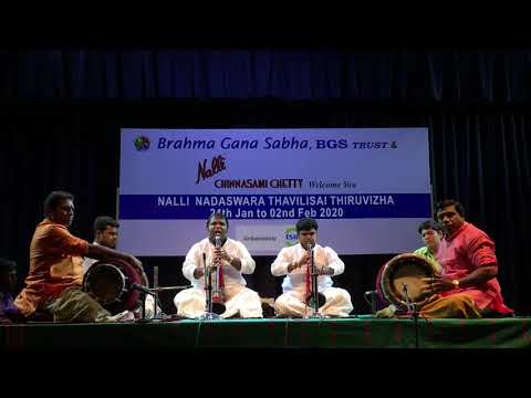 Nadhaswara Thavilisai Festival 2020 @ Brahma Gana Sabha— 2 Feb 18.30 — #1/3