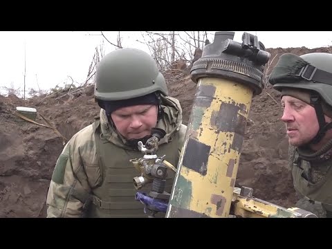 Использование российского миномета 2Б11 на Украине