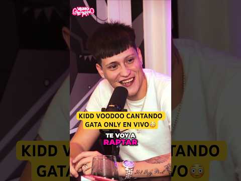 Kidd Vodoo singing GATA ONLY EN VIVO😱 #kiddvoodoo #gataonly #crismj
