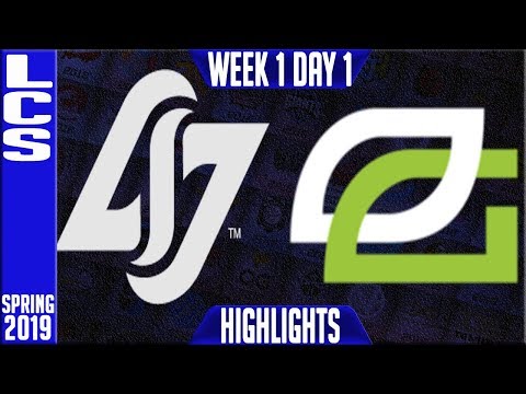 CLG vs OPT Highlights | LCS Spring 2019 Week 1 Day 1 | Counter Logic Gaming vs Optic Gaming