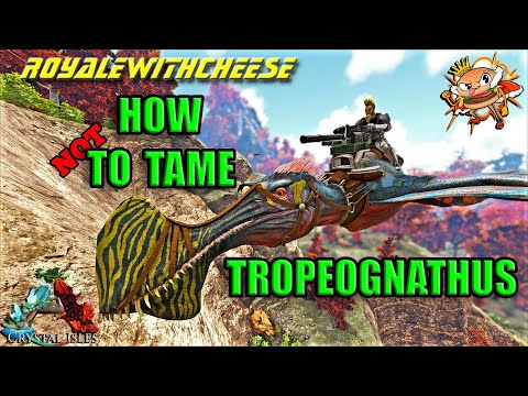 Tropeognathus Guide! Where To Find And How To Tame Arks New Dino! - Ark: Crystal Isles DLC