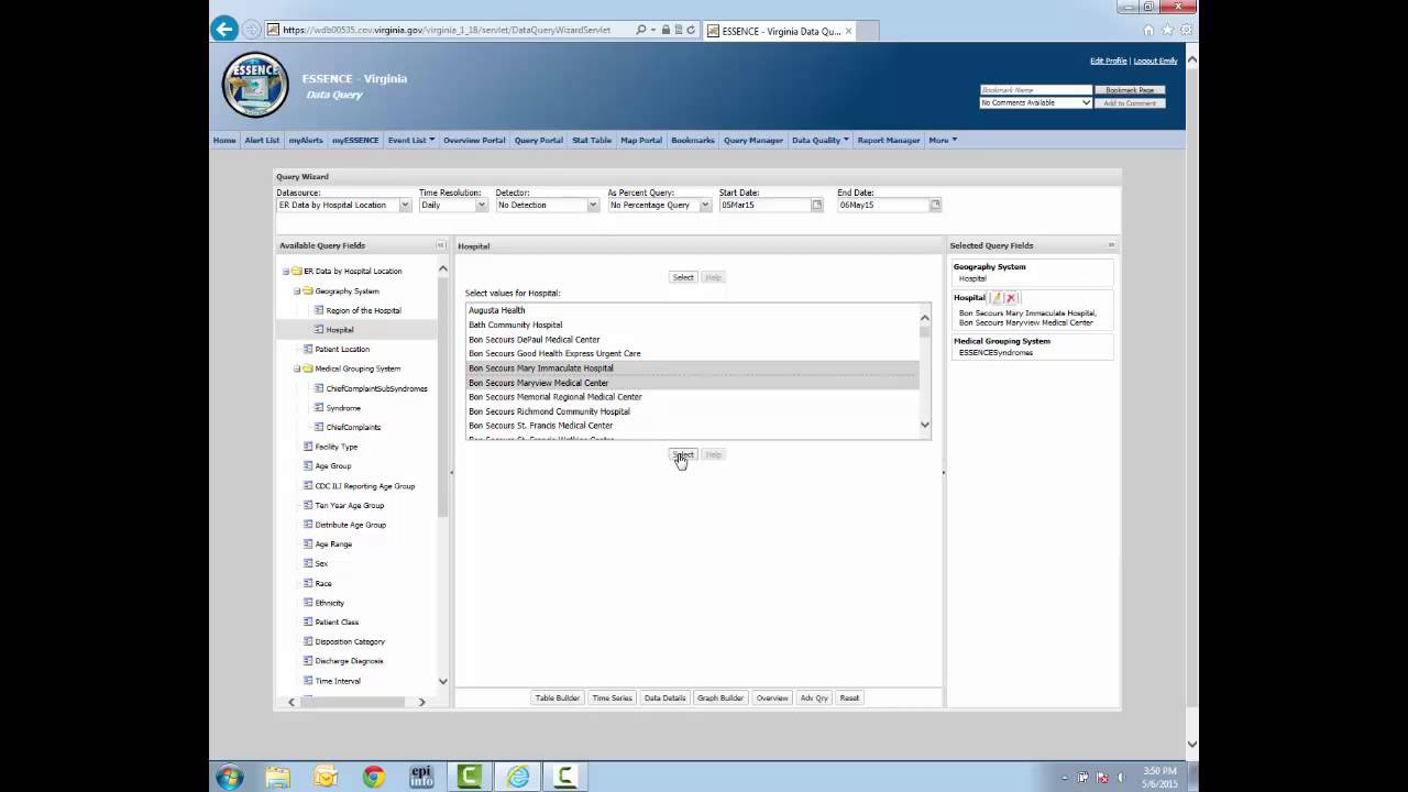 ESSENCE Training Video Query Portal Basics