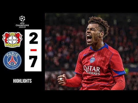 PSG vs Bayer Leverkusen 7-2 | Extended Highlight || All Goals | UEFA Champions League 2025