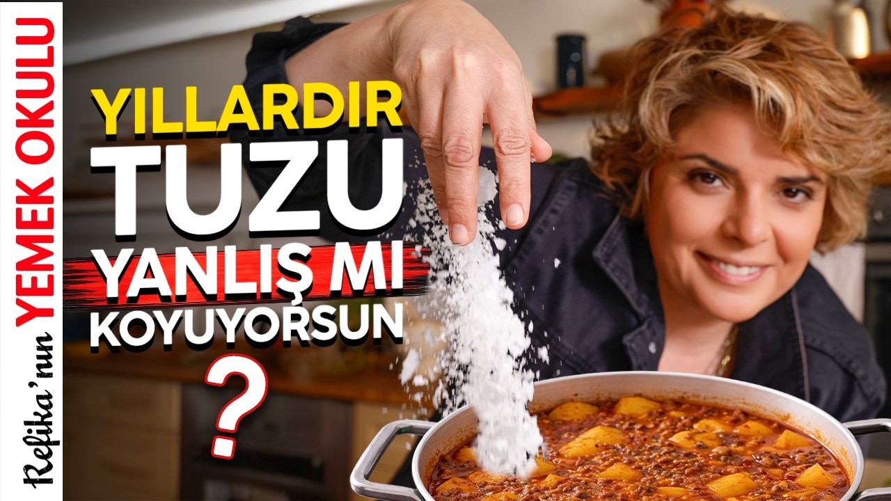 Yemeğe Tuz Ne Zaman Atılır? 🤔 Tuzun Yemeğe Katılma Zamanı Tadını Nasıl İnanılmaz Değiştirir? 🤩
