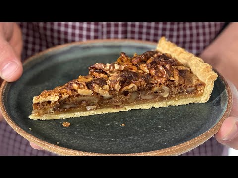 Recette Tarte aux noix, caramel et chocolat