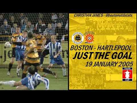 Boston United vs Hartlepool United 2005 Goal