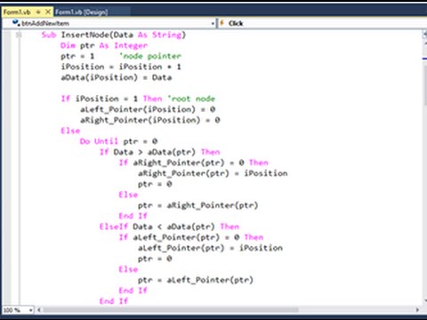 Binary Tree 1 Constructing a tree algorithm and pseudocode