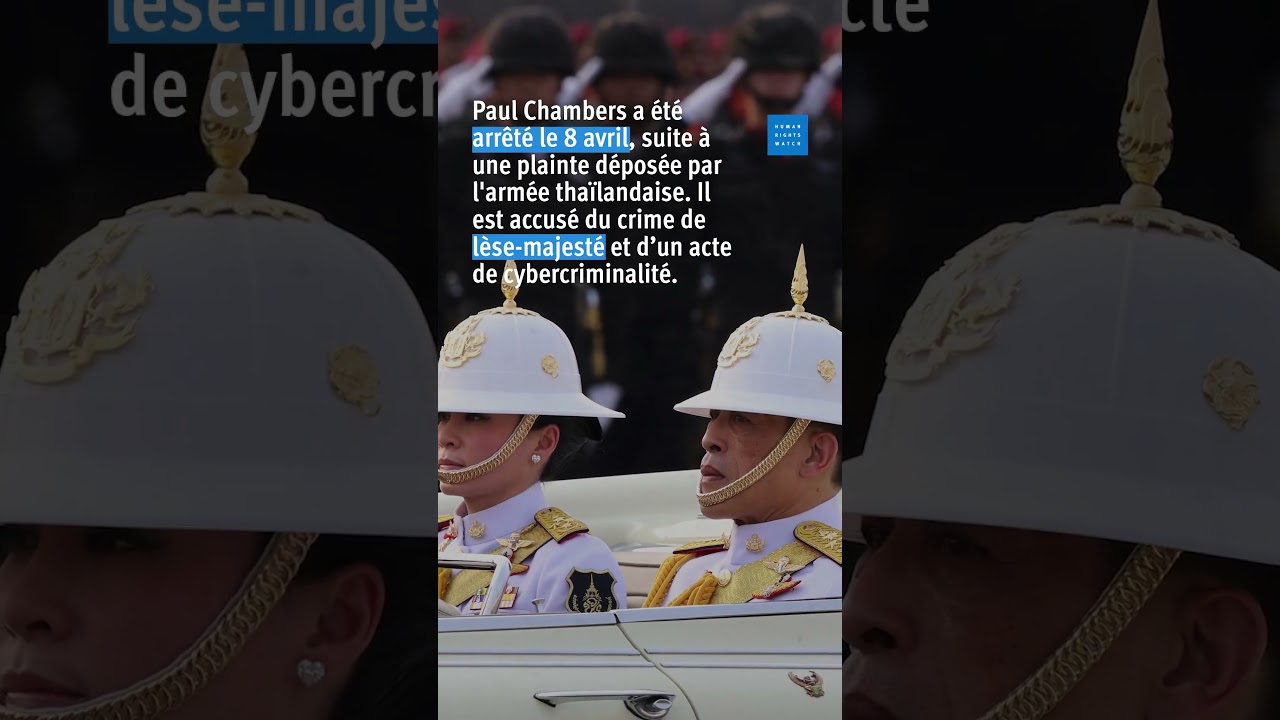 Thaïlande : Un universitaire américain accusé de lèse-majesté