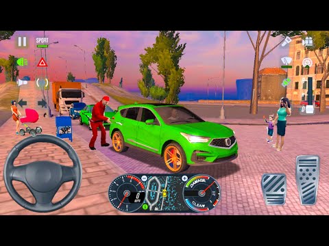 taxi sim 2020 l Hyundai santa fe picking in city driving funny accident 🚑🚖🚘l Android iOS car game