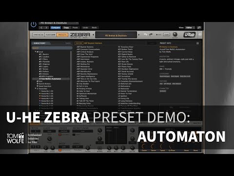 U-he Zebra: Automaton Patch Walkthrough (Robotic Synth Presets)